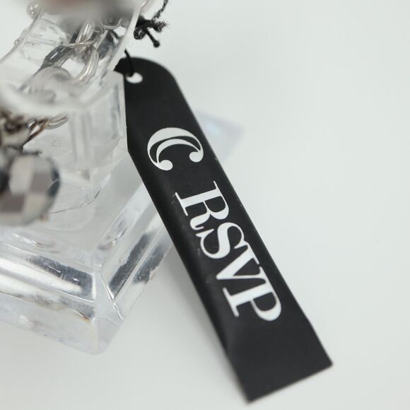 Charming Charlie Sparkle Bead Charm Watch 24mm Silver Loop Bracelet New Battery - Picture 2 of 14